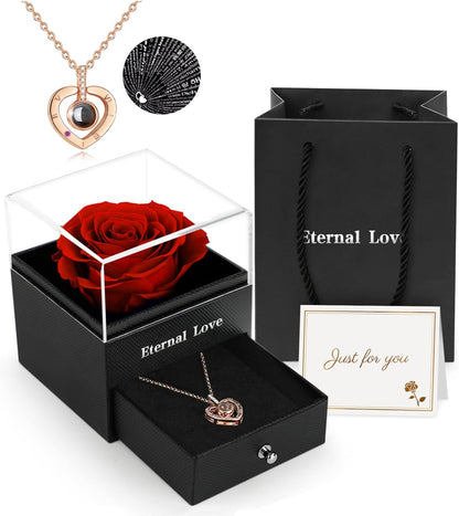 Eternal Love Rose Necklace